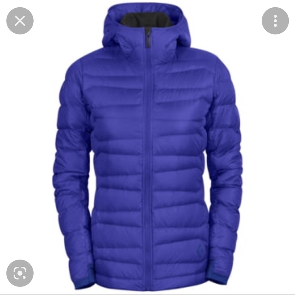 Black Diamond Women's Blue Puffer Jacket